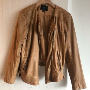 Lucky Brand Tan Leather Jacket